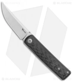 Reate Knives Bushido Liner Lock Knife Titanium CF (2.8" Hand Satin)