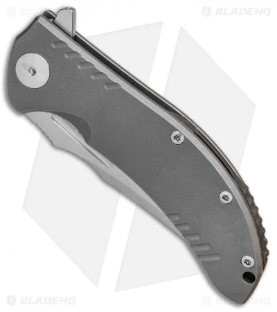Reate Knives Faisal Yamin Valhalla Frame Lock Knife Titanium (3.8" Stonewash) 4 Reate Knives Faisal Yamin Valhalla Frame Lock Knife Titanium (3.8" Stonewash) - Image 2