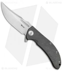 Reate Knives Faisal Yamin Valhalla Frame Lock Knife Patterned Ti (3.8" Satin)