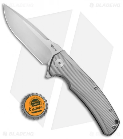 Reate Knives Mini Horizon-D Frame Lock Knife Titanium (3.4" Stonewash) 6 Reate Knives Mini Horizon-D Frame Lock Knife Titanium (3.4" Stonewash) - Image 4