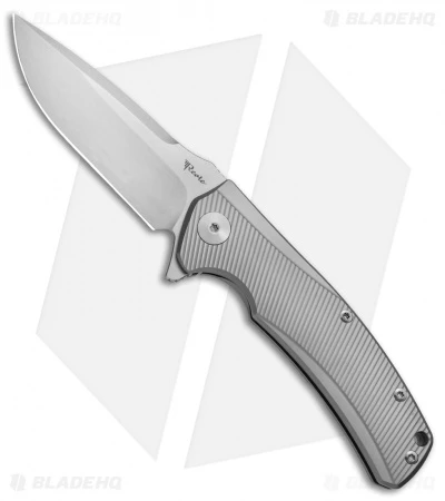 Reate Knives Mini Horizon-D Frame Lock Knife Titanium (3.4" Stonewash) 3 Reate Knives Mini Horizon-D Frame Lock Knife Titanium (3.4" Stonewash)