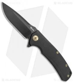 Reate Knives Mini Horizon-D Frame Lock Knife Black Ti (3.4" Black PVD)