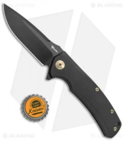 Reate Knives Mini Horizon-D Frame Lock Knife Black Ti (3.4" Black PVD) 9 Reate Knives Mini Horizon-D Frame Lock Knife Black Ti (3.4" Black PVD) -Reate Knives Reate Knives Mini Horizon D Black Black PVD BHQ 78520 jr bottlecap