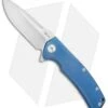 Reate Knives Mini Horizon-D Frame Lock Knife Blue Ti (3.4" Satin) 1 Reate Knives Mini Horizon-D Frame Lock Knife Blue Ti (3.4" Satin) -Reate Knives Reate Knives Mini Horizon D Blue Satin BHQ 78519 jr