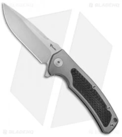 Reate Knives Mini Horizon-D Frame Lock Knife Carbon Fiber/Gray Ti (3.4" Satin)