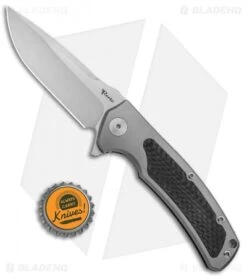 Reate Knives Mini Horizon-D Frame Lock Knife Carbon Fiber/Gray Ti (3.4" Satin) 9 Reate Knives Mini Horizon-D Frame Lock Knife Carbon Fiber/Gray Ti (3.4" Satin) -Reate Knives Reate Knives Mini Horizon D Satin CF REA01 BHQ 78643 jr bottlecap