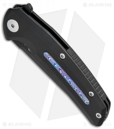 Reate Knives New Epoch Frame Lock Knife Black Ti W/Mokuti Inlay (3.5" Black) 4 Reate Knives New Epoch Frame Lock Knife Black Ti W/Mokuti Inlay (3.5" Black) - Image 2