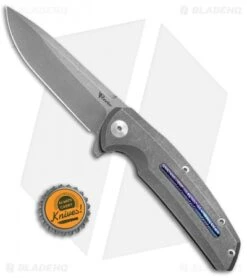 Reate Knives New Epoch Frame Lock Knife Stonewash Ti W/Mokuti Inlay (3.5" SW) 9 Reate Knives New Epoch Frame Lock Knife Stonewash Ti W/Mokuti Inlay (3.5" SW) -Reate Knives Reate Knives New Epoch SW Ti Mokuti Inlay SW BHQ 37651 jr bottlecap