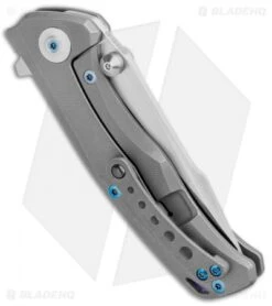 Reate Knives New Torrent Frame Lock Knife Stonewash Titanium (3.6" Satin) 8 Reate Knives New Torrent Frame Lock Knife Stonewash Titanium (3.6" Satin) -Reate Knives Reate Knives New Torrent Dark SW REA025 BHQ 84138 jr side