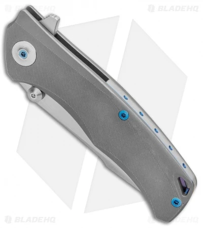 Reate Knives New Torrent Frame Lock Knife Stonewash Titanium (3.6" Satin) 4 Reate Knives New Torrent Frame Lock Knife Stonewash Titanium (3.6" Satin) - Image 2