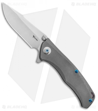 Reate Knives New Torrent Frame Lock Knife Stonewash Titanium (3.6" Satin) 3 Reate Knives New Torrent Frame Lock Knife Stonewash Titanium (3.6" Satin)