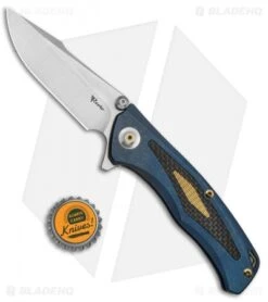 Reate Knives New Torrent Frame Lock Knife BlueTi/Carbon Fiber (3.6" Satin/SW) 9 Reate Knives New Torrent Frame Lock Knife BlueTi/Carbon Fiber (3.6" Satin/SW) -Reate Knives Reate Knives New Torrent FL Blue Ti CF SW BHQ 83617 jr bottlecap