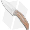 Reate Knives Bharucha T4000 Frame Lock Knife Brown Micarta/Ti (3.8" Satin)