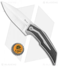 Reate Knives Bharucha T4000 Frame Lock Knife Carbon Fiber/Ti (3.8" Satin) 10 Reate Knives Bharucha T4000 Frame Lock Knife Carbon Fiber/Ti (3.8" Satin) -Reate Knives Reate Knives T4000 CF BHQ 100986 jr bottlecap
