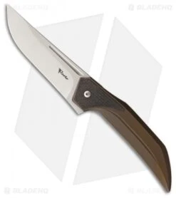 Reate Knives The Future Integral Frame Lock Knife Bronze Ti/CF (3.75" Satin)