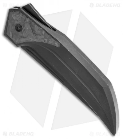 Reate Knives The Future Integral Frame Lock Knife Black Ti/ CF (3.75" Black) 4 Reate Knives The Future Integral Frame Lock Knife Black Ti/ CF (3.75" Black) - Image 2