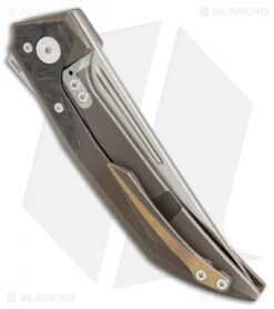 Reate Knives The Future Integral Frame Lock Knife Bronze Ti/MBL-CF (3.75" Satin) 8 Reate Knives The Future Integral Frame Lock Knife Bronze Ti/MBL-CF (3.75" Satin) -Reate Knives Reate Knives The Future bronze ti cf satin BHQ 67801 er side
