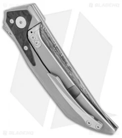 Reate Knives The Future Integral Frame Lock Knife Ti/CF (3.75" Damasteel) 8 Reate Knives The Future Integral Frame Lock Knife Ti/CF (3.75" Damasteel) -Reate Knives Reate Knives The Future ti cf damasteel BHQ 67802 er side