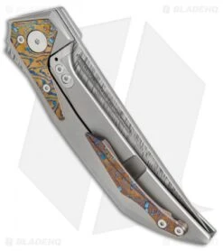 Reate Knives The Future Integral Frame Lock Knife Ti/Mokuti (3.75" Damasteel) 8 Reate Knives The Future Integral Frame Lock Knife Ti/Mokuti (3.75" Damasteel) -Reate Knives Reate Knives The Future ti mokuti damasteel BHQ 37430 er side