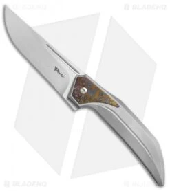 Reate Knives The Future Integral Frame Lock Knife Ti/Mokuti (3.75" Hand Satin)