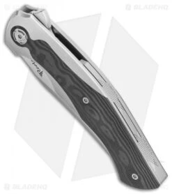 Reate Knives Reate Le Brun Coyote Frame Lock Knife Titanium/Carbon Fiber (3.25" Bead Blast) -Reate Knives Reate Le Brun Coyote Frame Lock Knife Titanium w CF Inlay 3.25 BB BHQ 116980 LS Spine