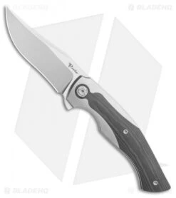 Reate Knives Reate Le Brun Coyote Frame Lock Knife Titanium W/ Wave CF (3.25" Bead Blast)