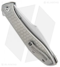 Reate Knives Reate Moen Mongoose Flipper Knife Titanium (3.625" Hand Rubbed Satin) RWL-34 8 Reate Knives Reate Moen Mongoose Flipper Knife Titanium (3.625" Hand Rubbed Satin) RWL-34 -Reate Knives Reate Moen Mongooose Ti Hand Rubbed Satin RWL 34 BHQ 108330 jr side