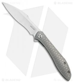Reate Knives Reate Moen Mongoose Flipper Knife Titanium (3.625" Satin) RWL-34