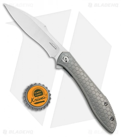 Reate Knives Reate Moen Mongoose Flipper Knife Titanium (3.625" Satin) RWL-34 6 Reate Knives Reate Moen Mongoose Flipper Knife Titanium (3.625" Satin) RWL-34 - Image 4