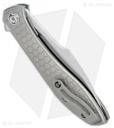 Reate Knives Reate Moen Mongoose Flipper Knife Titanium (3.625" Satin) RWL-34 5 Reate Knives Reate Moen Mongoose Flipper Knife Titanium (3.625" Satin) RWL-34 - Image 3