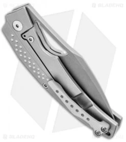 Reate Knives Reate Tashi Bharucha Baby Machine Frame Lock Knife Blasted Ti (3.25" Stonewash) 8 Reate Knives Reate Tashi Bharucha Baby Machine Frame Lock Knife Blasted Ti (3.25" Stonewash) -Reate Knives Reate Tashi Bharucha Baby Machine FL Blasted Ti SW BHQ 95953 jr side