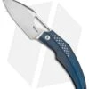 Reate Knives Reate Tashi Bharucha Baby Machine Frame Lock Knife Blue Titanium (3.25" Satin) -Reate Knives Reate Tashi Bharucha Baby Machine FL Blue Ti Satin BHQ 83612 jr