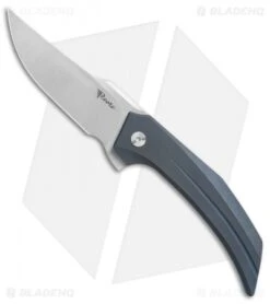 Reate Knives Reate Tashi Bharucha Starboy Frame Lock Knife Blue Titanium (3.25" Satin)