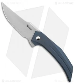 Reate Knives Reate Tashi Bharucha Starboy Frame Lock Knife Blue Titanium (3.25" Stonewash)