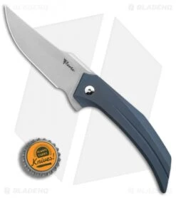 Reate Knives Reate Tashi Bharucha Starboy Frame Lock Knife Blue Titanium (3.25" Stonewash) -Reate Knives Reate Tashi Bharucha Starboy blue ti sw BHQ 78511 er bottlecap