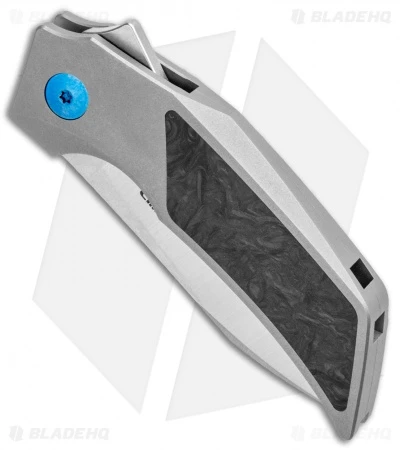 Reate Knives Reate Tashi Bharucha T2500 Frame Lock Flipper Knife Marble CF (2.5" Satin) 4 Reate Knives Reate Tashi Bharucha T2500 Frame Lock Flipper Knife Marble CF (2.5" Satin) - Image 2