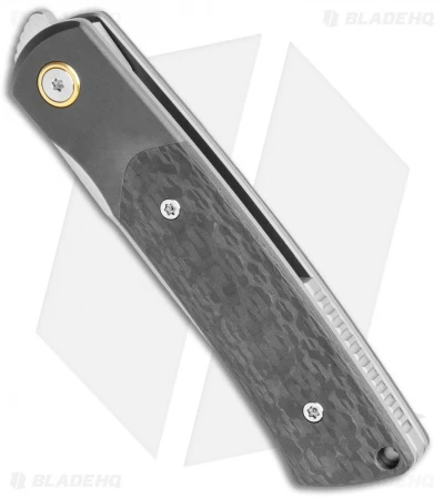 Reate Knives Reate Tribute Front Flipper Knife CF/Zircomium (2.8" Fine Stonewash) 4 Reate Knives Reate Tribute Front Flipper Knife CF/Zircomium (2.8" Fine Stonewash) - Image 2