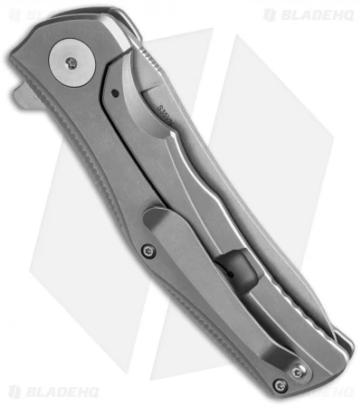 Reate Knives Hills Flipper Titanium Frame Lock Knife (3.6" Stonewash) 4 Reate Knives Hills Flipper Titanium Frame Lock Knife (3.6" Stonewash) - Image 2